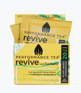 PT Revive combines 20 mg per serving of organic full-spectrum hemp extract derived phytocannabinoids with green tea and turmeric for their abundant health-promoting qualities.
