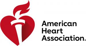 Heart and Torch with American Heart Association text