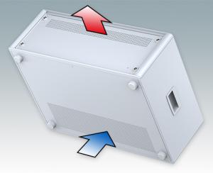 TECHNOMET 19" enclosures include standard ventilation slots