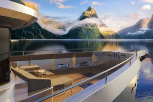 A view from the foredeck of the Arksen 85