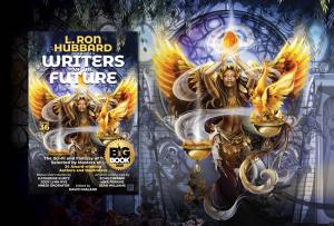 L. Ron Hubbard Presents Writers of the Future Volume 36 with NYC Big Book Award in Fantasy category placed on the book cover