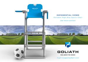 Goliath high-rise sports chair is great for any sporting event or concert