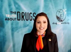 Foundation for a Drug-Free World President Jessica Hochman hosted the event.