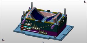 Automotive injection mold 3D design "faces colors" MBD "digital thread"