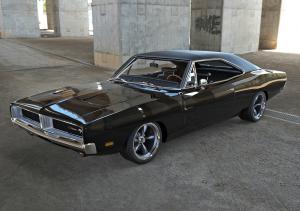 Black 1969 Dodge Charger build created by Tony Arme and American Legends