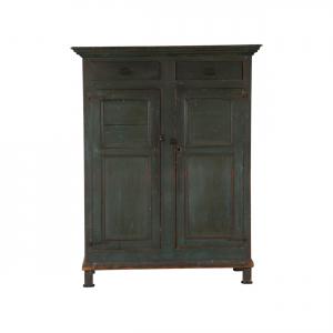 Furniture pieces from the Brian Stead collection include a painted pine armoire made in Quebec, Canada in the 1850s having raised panel ends, 72 ½ inches tall (CA$3,540).