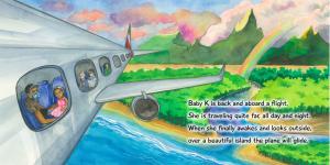 sample page of the book Where is Baby K? Afrika – a beautiful story which highlights meaningful teaching moments for cultural awareness