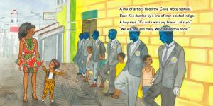 sample page of the book Where is Baby K? Afrika – a beautiful story which highlights meaningful teaching moments for cultural awareness
