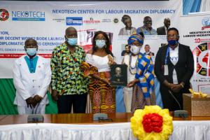 MINISTER FOR GENDER, CHILDREN AND SOCIAL PROTECTION RECEIVES AWARD ON BEHALF OF PRESIDENT OF GHANA