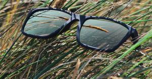 Glasses made from recycled plastic rescued from oceans and landfill