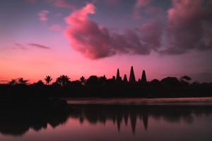 Traditional Sumba Village at Sunset