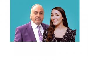 a picture of Feel Good Factor TVs executive producer Rocco Buonvino and presenter Holly Kellingray