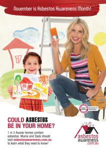 Cherie Barber, Australia's renovation queen and asbestos awareness ambassador sits on a ladder with paint.