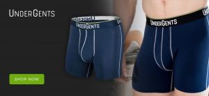 UnderGents Inspirato 4.5" flyless men's boxer brief is comfort not compression