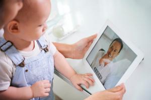 Patient intake data for telehealth appointments is easily and securely uploaded to a provider's website prior to the appointment.
