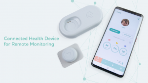 connected device for remote monitoring of vital signs