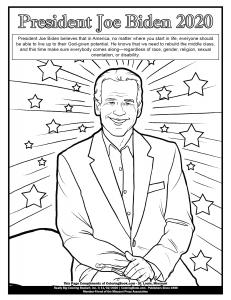 Coloring Page President Biden