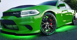 Green custom built Charger car by Projekt Cars