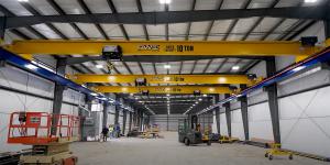 First 3 Overhead Cranes Installed in PWI's New Building