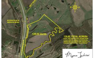 Map of land for sale in Ellis County, TX