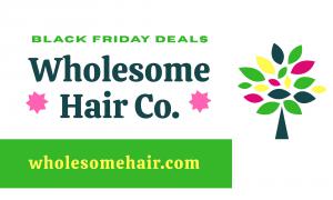 Wholesome Hair Co. Black Friday Deals 2020 for Black Owned Natural Hair Care Products
