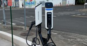Two SemaConnect EV charging stations at Anytime Fitness Kaka'ako, Honolulu