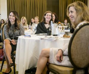 3 women speakers sitting at a table at the 2019 Conference on Women Leaders in Life Sciences Law. The 2020 event will take place November 17-18, 2020 in a virtual format.