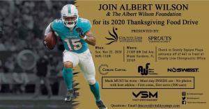 County Line Chiropractic will help host The Albert Wilson Foundation's 2020 Thanksgiving Food Drive