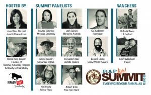 These leaders in the plant-based movement will join with ranchers and farmers to talk.