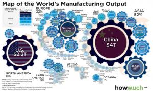 worlds map manufacturing output