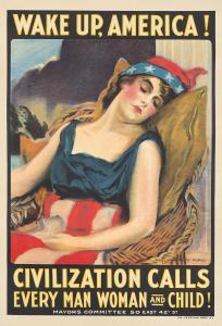 James Montgomery Flagg, Wake Up, America! (1917), sold for $7,800.
