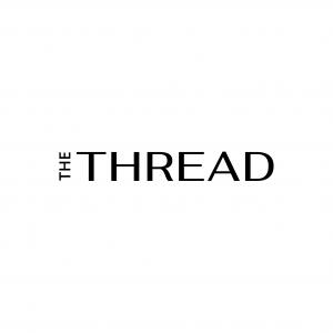 The Thread, online publication, logo, white