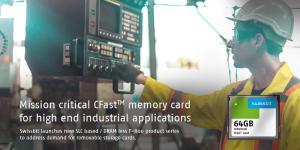 CFast™ memory card F-800 from Swissbit for high-end industrial applications