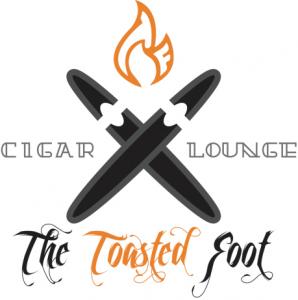 This is the logo for the Toasted Foot Lounge local cigar lounge in Callaway Maryland