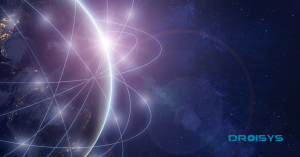 An image of an atom/world in space is shown with the word Droisys at the bottom corner.