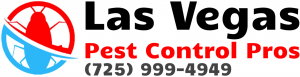Las Vegas Pest Control Pros Logo offers extermination of termites, bed bugs, mosquitoes, spiders, scorpions, roaches, ants, ticks, fleas, and more.