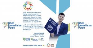 Hong Kong-based Kenneth Kwok is appointed to World Humanitarian Forum and its Youth Council in 2020.