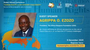 Agrippa O. Ezozo, President, The Africa Diaspora Foundation (USA)