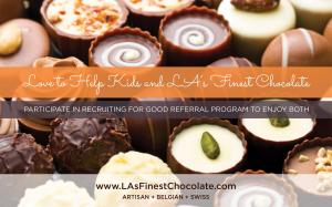 Share With Like-Minded Family and Friends in LA Help Kids + Enjoy LA's Finest Chocolate #fungigsforkidstoeat #lasfinestchocolate www.LAsFinestChocolate.com
