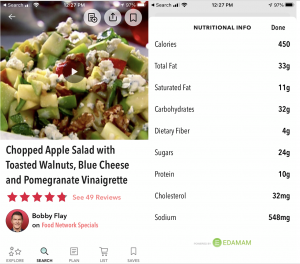 Discovery selects Edamam's unique technology to append accurate nutrition data to its Food Network Kitchen app.