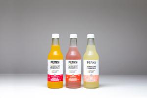 3 flavour lineup of PERKii Sparkling.
