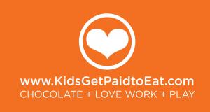 Recruiting for Good is sponsoring The Sweetest Gig for kids to eat chocolate, love to work, and play. #kidsgetpaidtoeat #lasfinestchocolate www.KidsGetPaidtoEat.com
