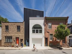 Sustainability Award Winner - Outlet House View of Front Facade by Bright Common