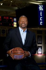 Accushot22 Basketball was created by Ricky Pierce, better known as "THE DEUCES." Ricky is a former Rice University star and graduate who retired in 1998 after having an illustrious career in the National Basketball Association (NBA).