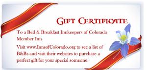 Gift Certificates and buy now stay later opportunities are available for last minute purchases