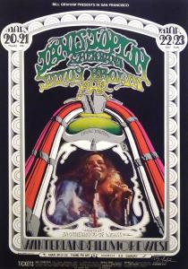 Janis Joplin and Her Band Bill Graham concert poster, 1969, original first printing. Artist: Randy Tuten (signed), D. Bread and Jim Marshall. Est. $1,500-$2,000