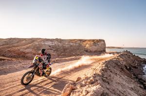 Joan Pedrero del Rieju Team en la etapa 9 del  Dakar's 2021