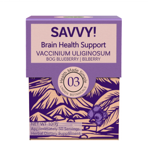 SAVVY Brain Health Support (Bilberry extract, also called Vaccinium uliginosum) sold by Linden Botanicals