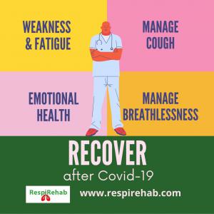 Recover from Covid symptoms like breathlessness, fatigue, cough and weakness with RespiRehab Pulmonary Rehab