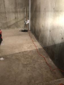BEFORE- Basement Waterproofing Services RI